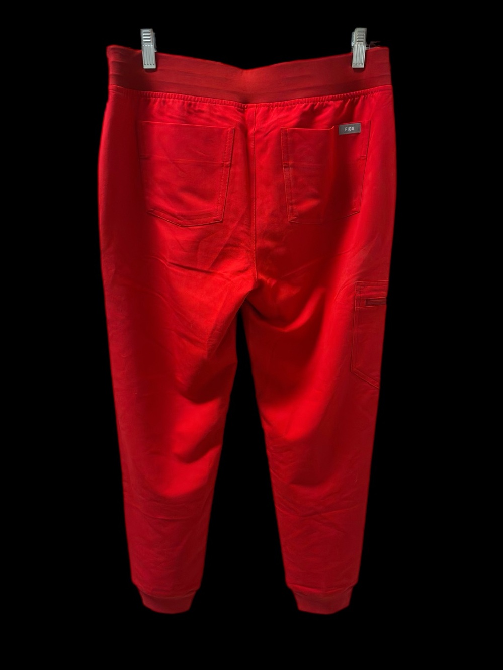 Figs Red Women’s Scrub Pants with Drawstring Waist Size Small - Picture 2 of 5